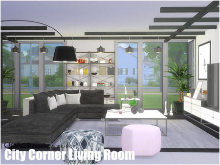 City Corner Living Room by QoAct at TSR