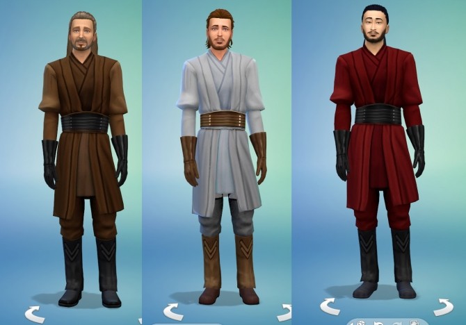 Sims 4 Star Wars Jedi Robes Darth Maul Recolor by lioness21 at Mod The Sims
