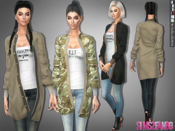 Sims 4 280 Outfit with coat by sims2fanbg at TSR