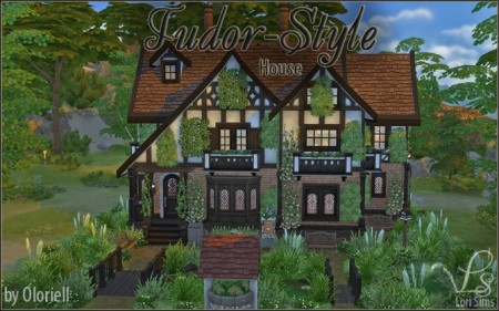 Tudor-Style House (no CC) by Oloriell at Mod The Sims