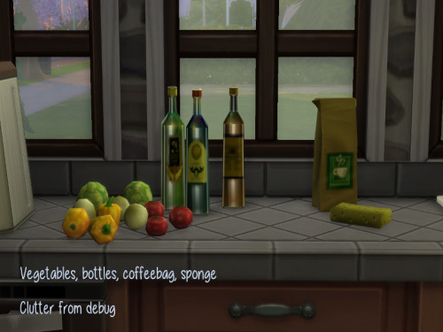 Sims 4 Clutter from debug kitchen at ChiLLis Sims