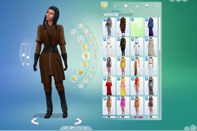 Sims 4 Star Wars Jedi Robes Darth Maul Recolor by lioness21 at Mod The Sims