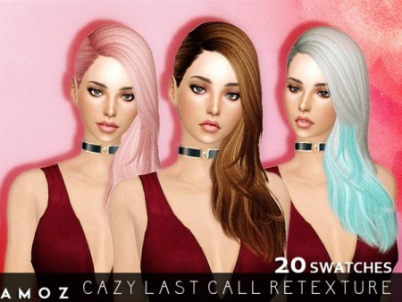 Cazy Last Call Hair Retexture by Amoz at TSR