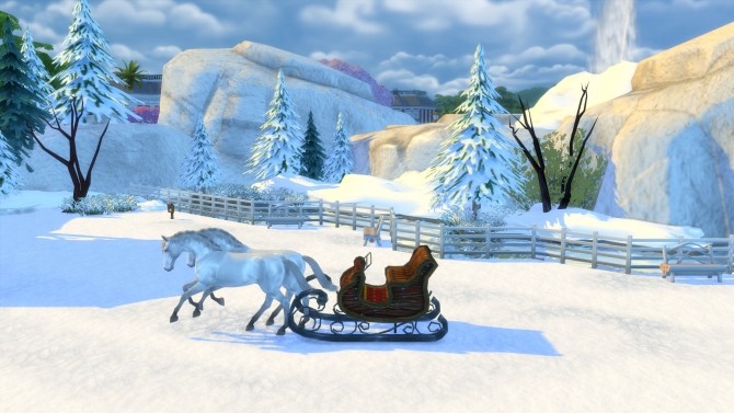 Sims 4 Winters Dream Park and Ice Cave by Snowhaze at Mod The Sims