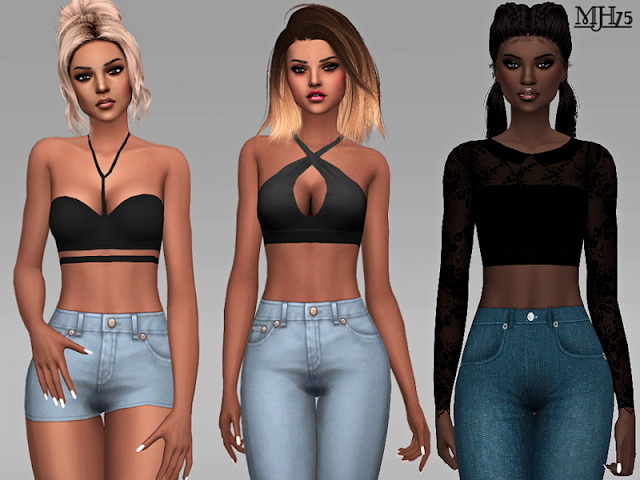 Sims 4 Thrill Tops by Margeh75 at TSR