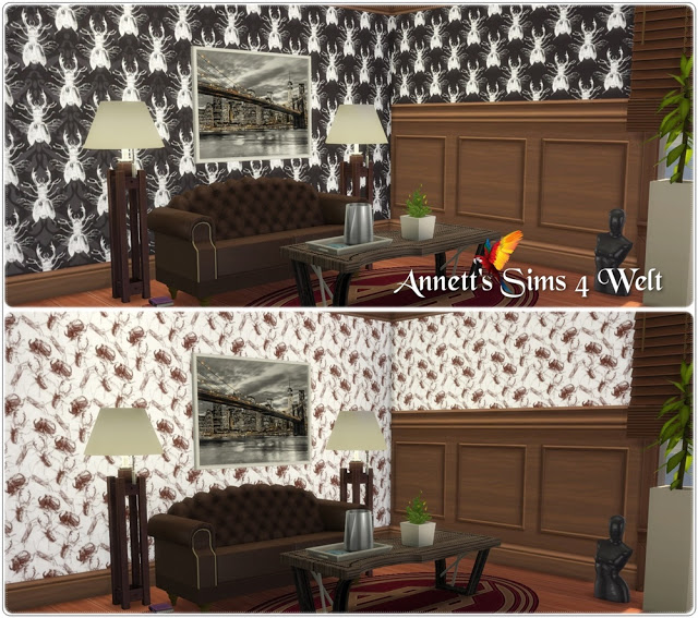 Sims 4 Strange Wallpaper at Annett’s Sims 4 Welt