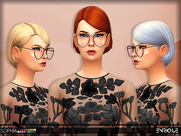 Sims 4 Sophia Hair by Enriques4 at TSR