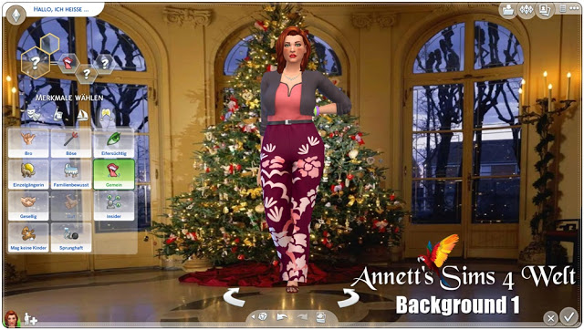 Sims 4 CAS Backgrounds Christmas 2016 Rooms at Annett’s Sims 4 Welt