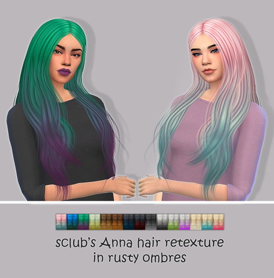 Sims 4 Anna hair retexture at Maimouth Sims4