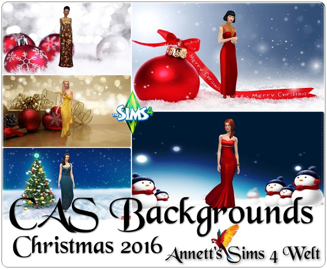 Sims 4 CAS Backgrounds Christmas 2016 at Annett’s Sims 4 Welt
