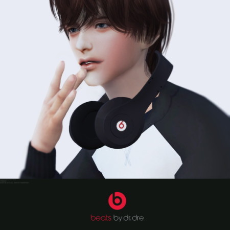 Recolor of black-le’s Beats headphones by ShadowEatsSkittlez at SimsWorkshop