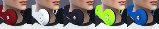 Sims 4 Recolor of black les Beats headphones by ShadowEatsSkittlez at SimsWorkshop
