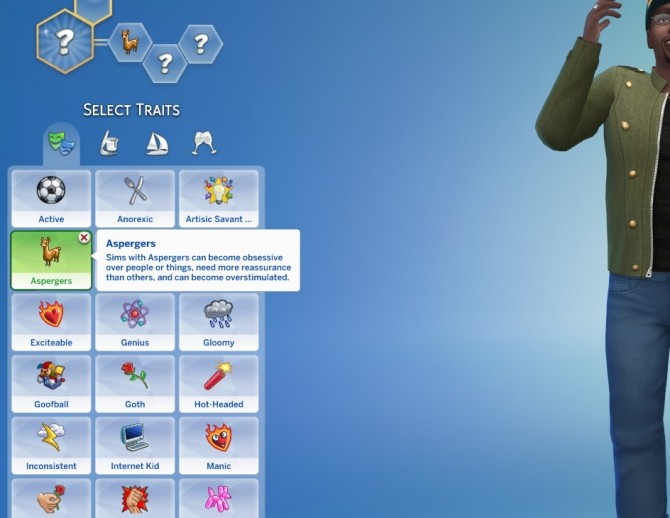 Sims 4 Aspergers Custom Trait by miceylulu at Mod The Sims
