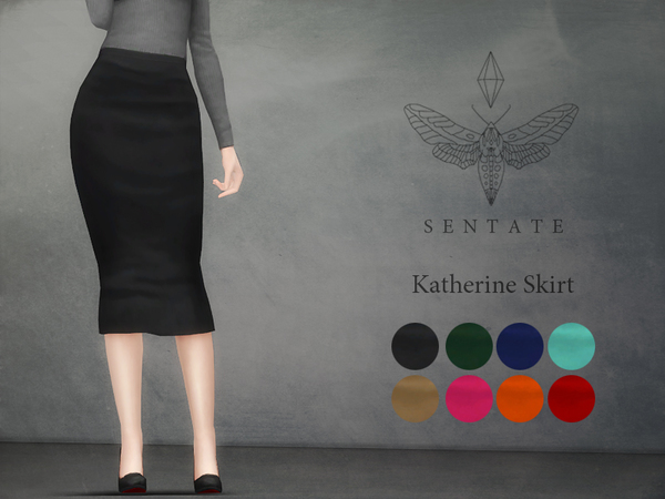 Sims 4 Katherine Skirt by Sentate at TSR