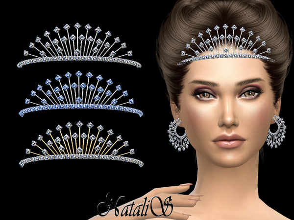 Sims 4 Winter crystals tiara by NataliS at TSR