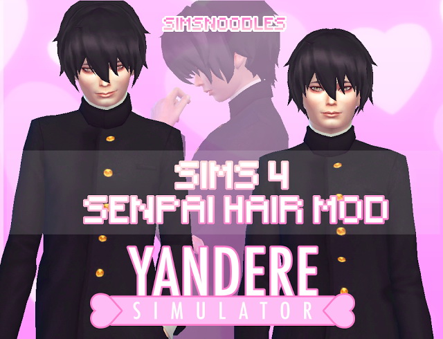 Sims 4 Senpai Taro Yamada Hair Conversion at SimsNoodles