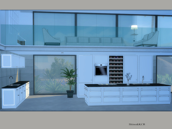 Sims 4 Kitchen CliveC Contemporary by ShinoKCR at TSR