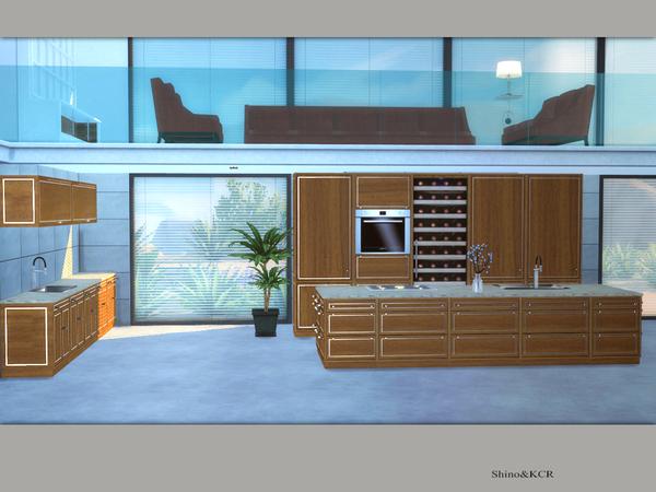 Sims 4 Kitchen CliveC Contemporary by ShinoKCR at TSR