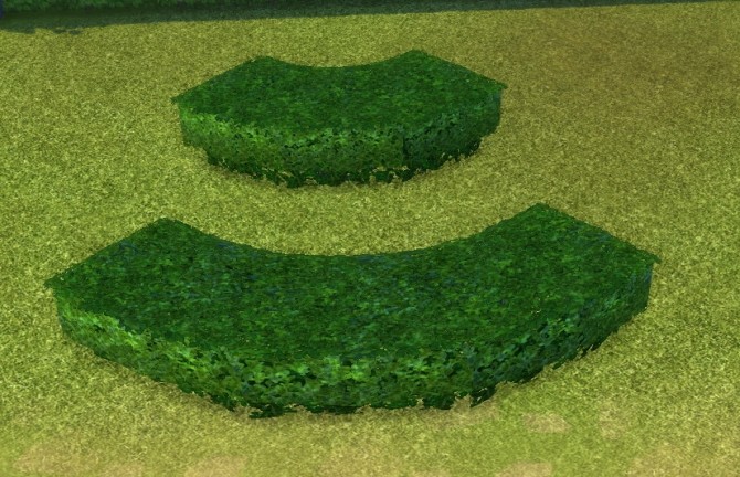 Sims 4 Arc Boxwood Hedges by BigUglyHag at SimsWorkshop
