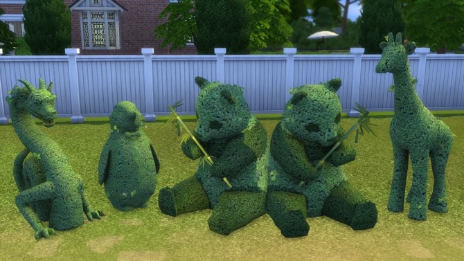 Sims 4 3 to 4 Topiaries by BigUglyHag at SimsWorkshop