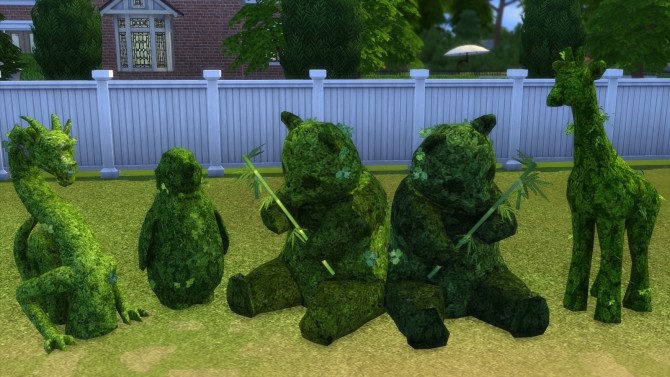 Sims 4 3 to 4 Topiaries by BigUglyHag at SimsWorkshop
