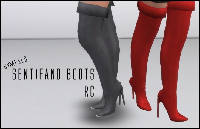 Sims 4 Sentifano Boots RC by Sympxls at SimsWorkshop