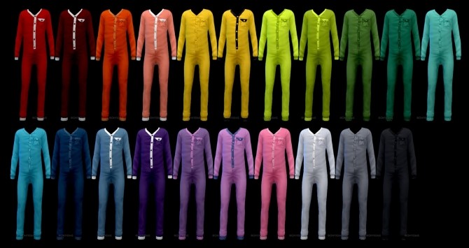 Sims 4 Solid Onesie Recolors at Onyx Sims