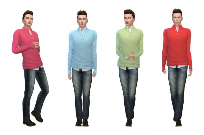 Sims 4 Mens Get Together Sweater at Deeliteful Simmer