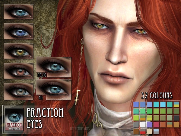 Sims 4 Fraction Eyes by RemusSirion at TSR