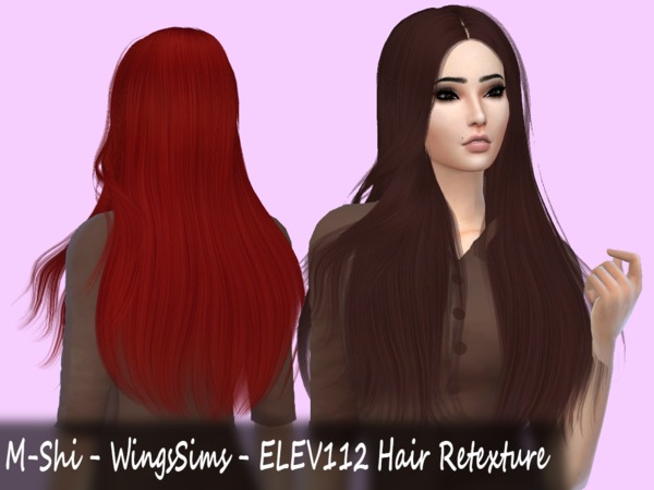 Sims 4 M Shi WingsSims ELEV112 Hair Retexture at TSR