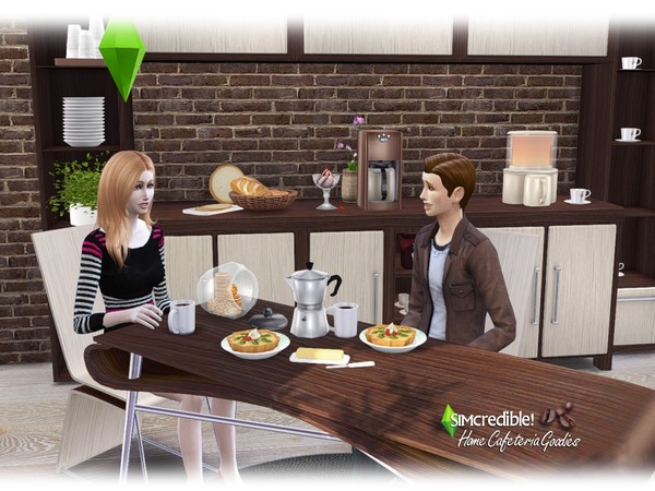 Sims 4 Home Cafeteria Goodies by SIMcredible at TSR