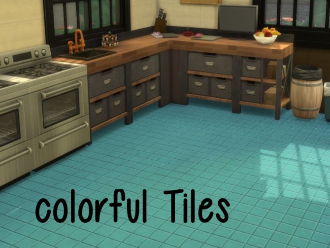 Sims 4 Colorful Tiles at ChiLLis Sims