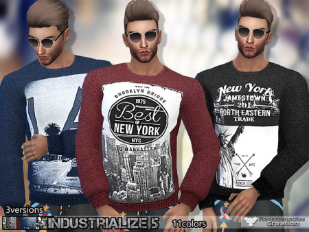 PZC Industrialize 5 Sweatshirt Set by Pinkzombiecupcakes at TSR » Sims ...