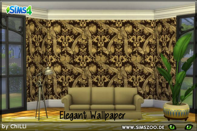 Sims 4 Elegant Wallpaper at ChiLLis Sims