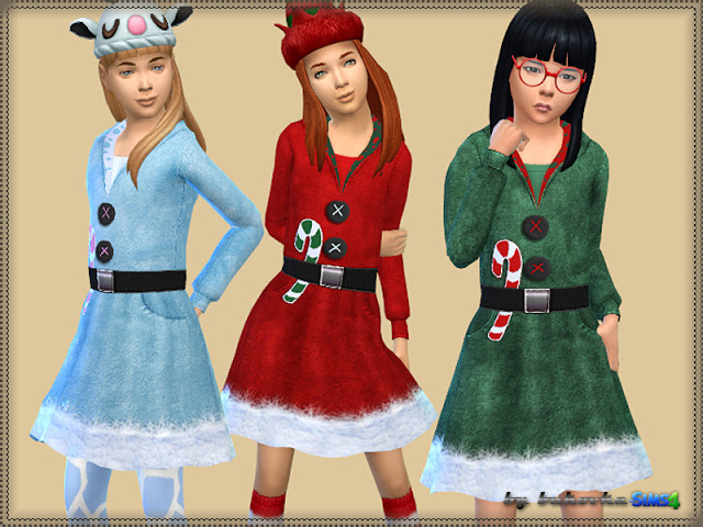 Sims 4 Merry Christmas Dress at Bukovka