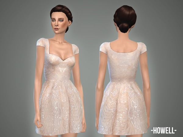 Sims 4 Howell dress by April at TSR