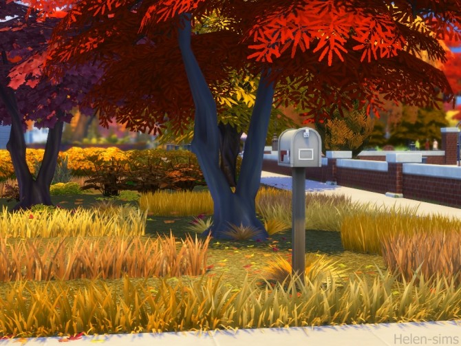 Sims 4 Autumn and Winter Recolors Grass Pack at Helen Sims