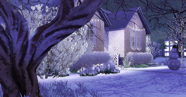 Sims 4 Winter Wonderland house at Caeley Sims