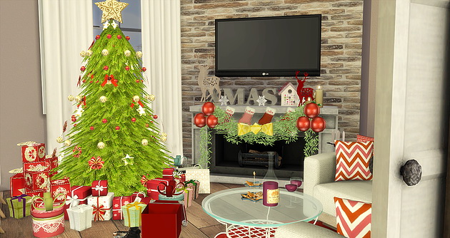 Sims 4 Winter Wonderland house at Caeley Sims