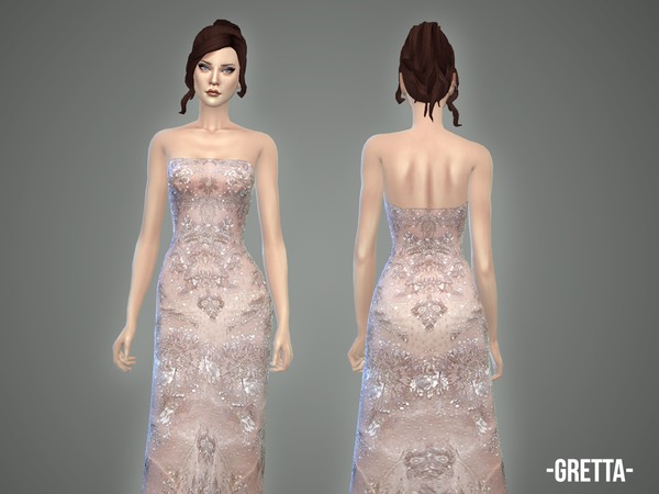 Sims 4 New Years Eve collection 4 beaded gowns by April at TSR