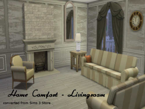 Sims 4 Home Comfort Livingroom conversion at ChiLLis Sims