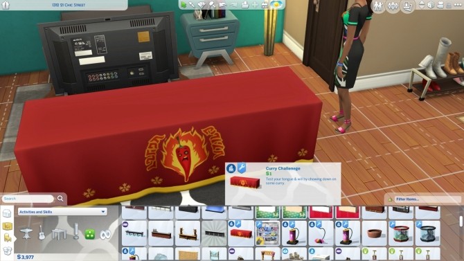 Sims 4 City Living Curry Challenge Table by VentusMatt at Mod The Sims