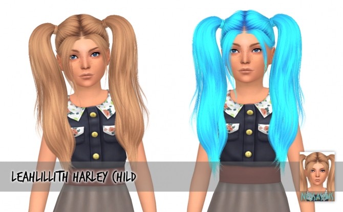 Sims 4 Leahlilliths harley + fragile + creature hair retextures at Nessa Sims