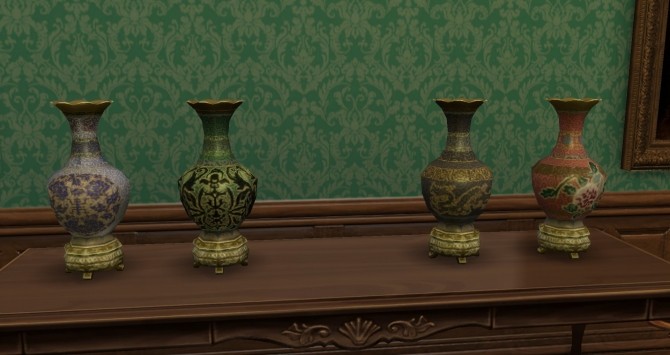 Sims 4 Antique Chinese Vases from TS3 by TheJim07 at Mod The Sims