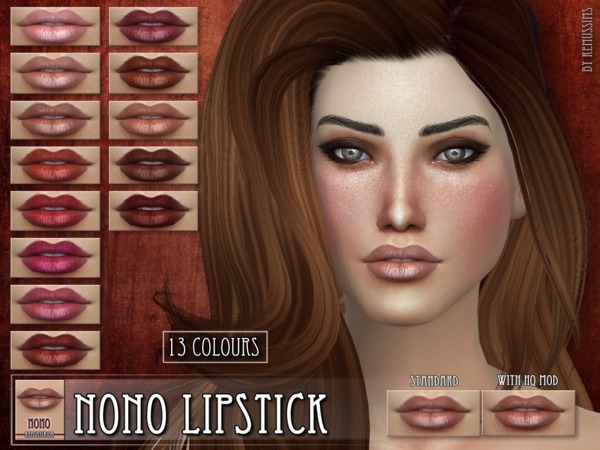 Sims 4 NONO lipstick by RemusSirion at TSR