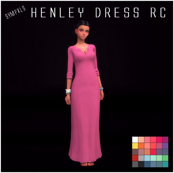 Sims 4 Henley Dress RC by Sympxls at SimsWorkshop