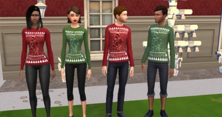 Christmas Sweaters by KaraStars at Mod The Sims