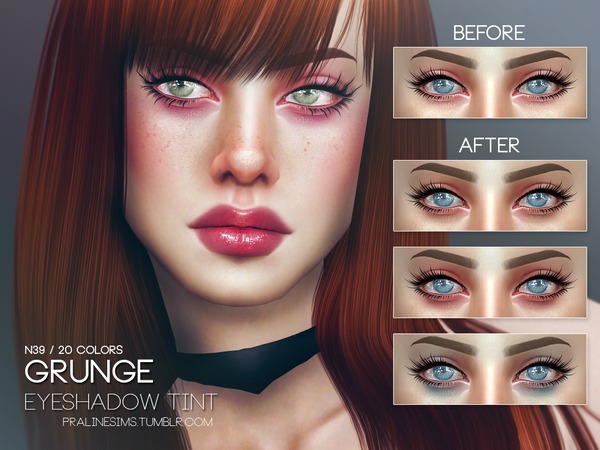 Sims 4 Grunge Eyeshadow Tint by Pralinesims at TSR