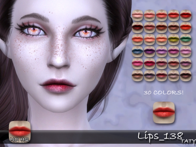 Lips 138 by Taty86 at SimsWorkshop » Sims 4 Updates