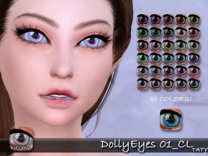 Sims 4 Dolly Eyes 01 CL by Taty86 at SimsWorkshop